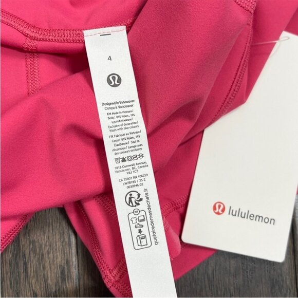 Lululemon Align High-Rise Short 4" Raspberry Coulis NWT - Picture 5 of 7